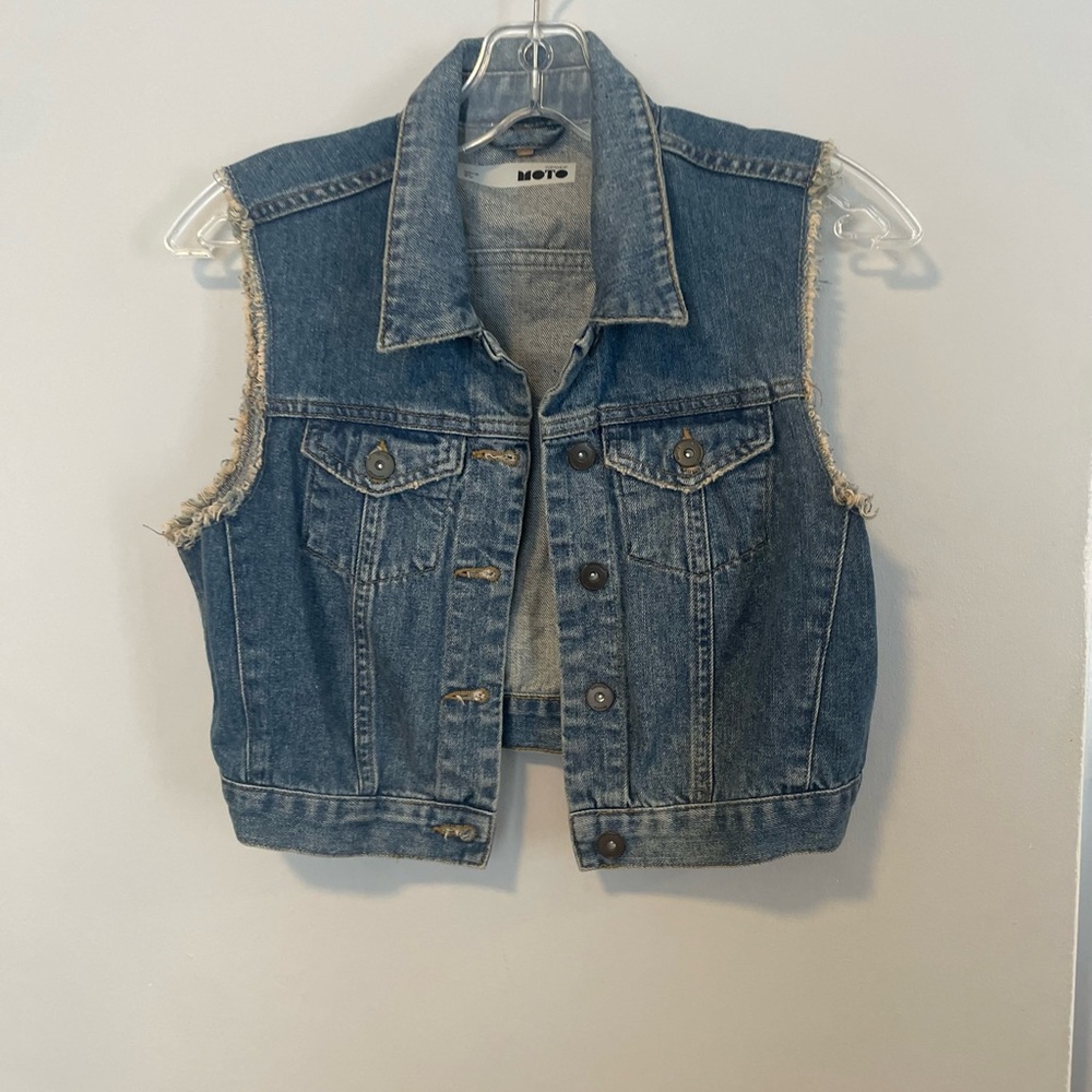 Vintage Moto jeans vest